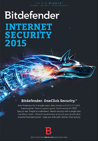 Bitdefender Internet Security 2017 1 PC 1 Year Game Cover