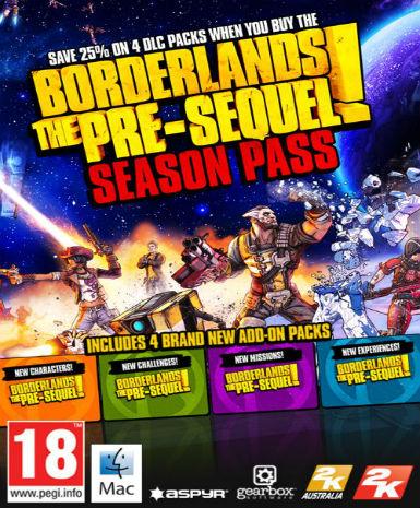 Borderlands: The Pre-Sequel Season Pass (MAC) DLC Game Cover