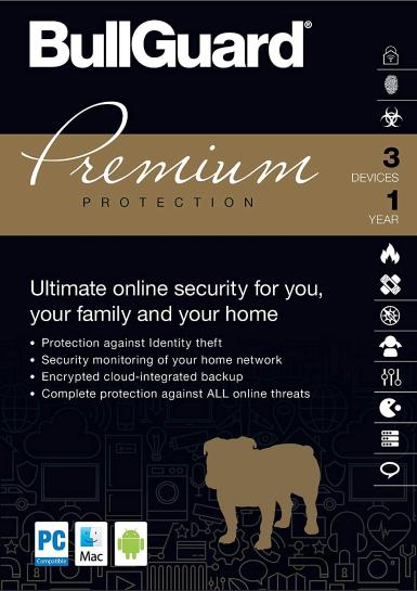 BullGuard Premium Protection 3 Devices GLOBAL Key 1 Year Game Cover