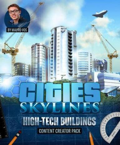 Cities: Skylines - Content Creator Pack: High-Tech Buildings (DLC) (Steam) Game Cover