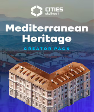 Cities: Skylines II - Creator Pack: Mediterranean Heritage (DLC) (Steam) Game Cover