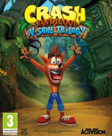 Crash Bandicoot N. Sane Trilogy (EU) Game Cover