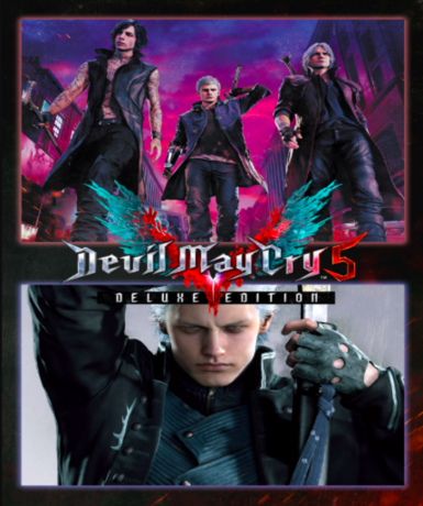 Devil May Cry 5 Deluxe + Vergil (Steam) (EU) Game Cover