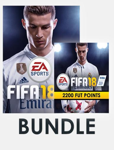 FIFA 18 Bundle (Incl. FIFA 18 + FIFA 18 - 2200 FUT Points) Game Cover