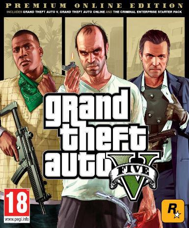 Grand Theft Auto V GTA 5 - Premium Online Edition Game Cover