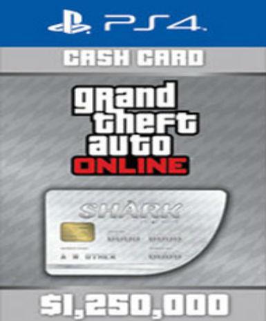 Grand Theft Auto V GTA: Great White Shark Cash Card EU (PS4) Game Cover