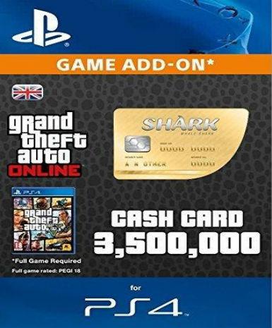 Grand Theft Auto V GTA: Whale Shark Cash Card PS4 (EU) Game Cover