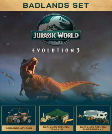 Jurassic World Evolution 3: Badlands Set (DLC) (Steam) Game Cover
