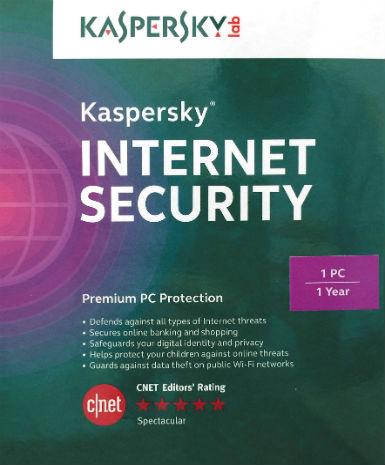 Kaspersky Internet Security 2015 1 Year 1 PC Game Cover