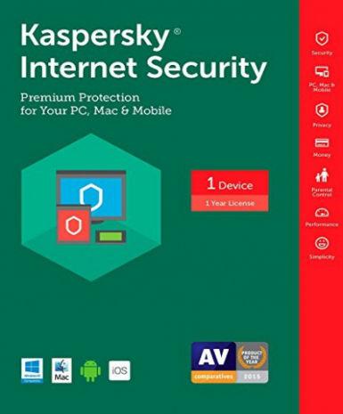 Kaspersky Internet Security Multi Device 2016 1 Year 1 PC Game Cover
