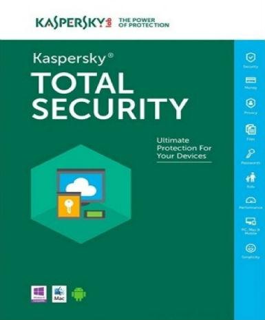 Kaspersky Total Security Multi Device 2018 1 Year 2 Dev Game Cover