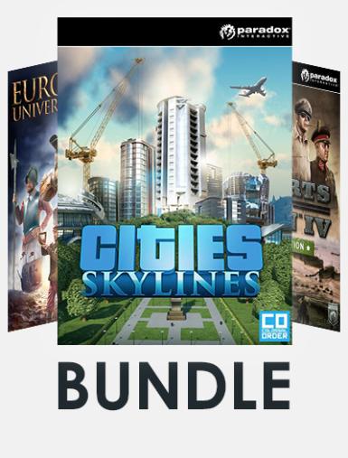 Paradox Strategy Games Bundle (Incl. Cities: Skylines + Europa Universalis IV + Hearts of Iron IV Cadet Edition) Game Cover
