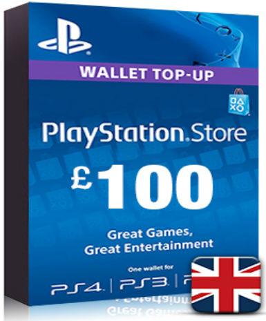 Playstation Network Card (PSN) 100 GBP (UK) Game Cover