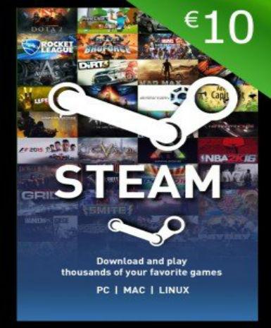 Steam Gift Card 10 EUR Game Cover