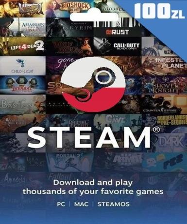 Steam Gift Card 100 PLN (PL) Game Cover