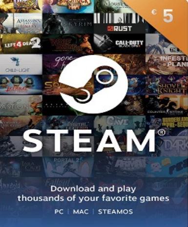 Steam Gift Card 5 EUR Game Cover
