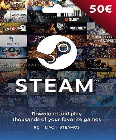 Steam Gift Card 50 EUR Game Cover