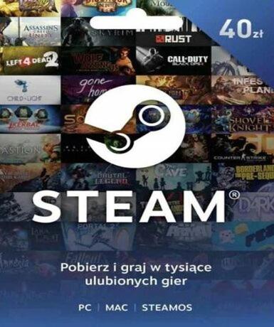 Steam Wallet Card 40 PLN (PL) Game Cover