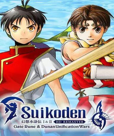 Suikoden I and II HD Remaster Gate Rune and Dunan Unification Wars (EU) Game Cover