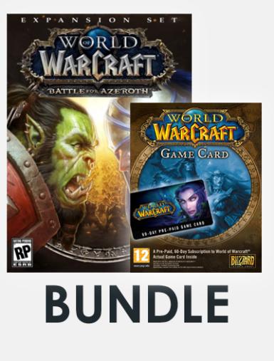 World of Warcraft Bundle incl. Battle for Azeroth + World of Warcraft 60-day time card (EU) Game Cover